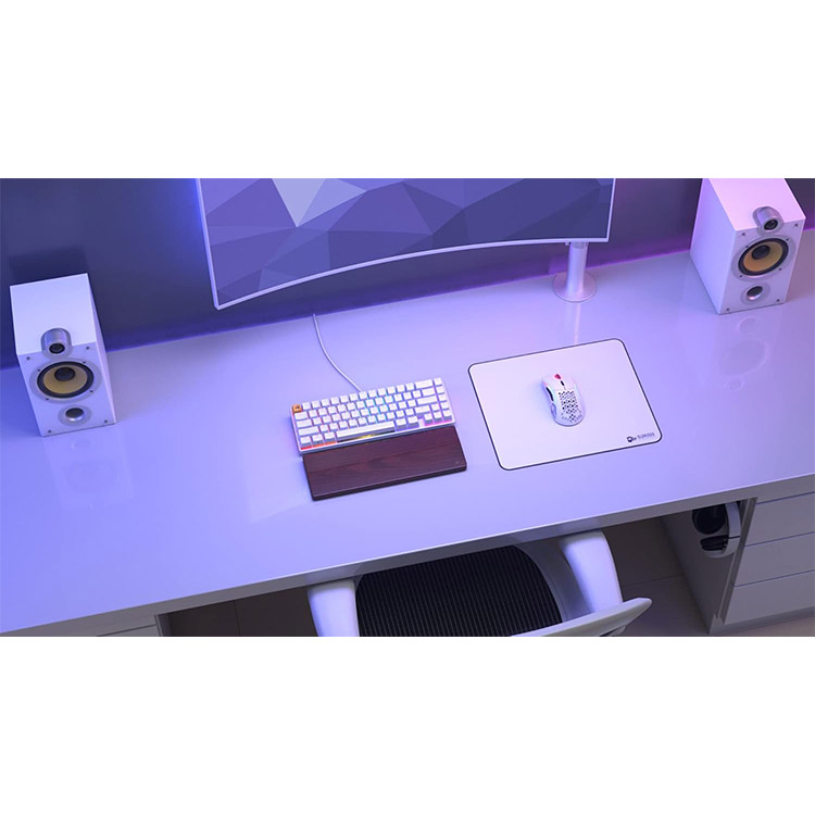 خرید موس پد Glorious پارچه‌ای با لبه‌های دوخته شده - بزرگ - سفید